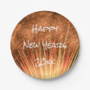 Search for happy new year paper plates Fireworks