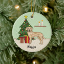 Search for yellow labrador ornaments Festive