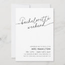 Search for black bachelorette party invitations Weekend itinerary