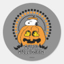 Search for trick or treat round stickers Peanuts