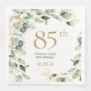 Search for 85th birthday napkins Watercolor
