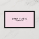 Search for pink and black business cards Minimalist