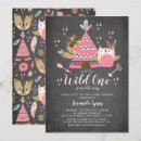 Search for teepee baby girl shower invitations Tribal