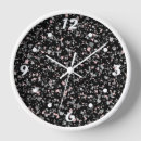 Recherche de texture marbre horloges Noir