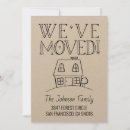 Search for small moving announcement cards Rustic