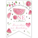 Search for watermelon bunting flags Watermelon 1st birthday