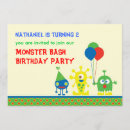 Search for monster bash invitations Cute