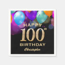 Search for 100th birthday napkins One hundred birthday