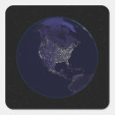 Search for earth at night stickers Universe