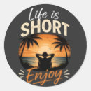 Search for short stickers Life is short