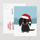 Search for dog christmas postcards Dachshund