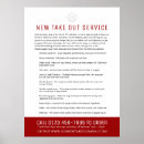 Search for service menu posters Restaurant