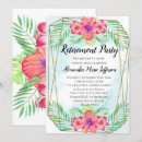 Search for luau retirement invitations Hibiscus