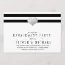 Search for gold silver elegant engagement party invitations Heart