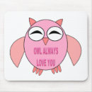 Search for love message mousepads Pink