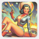 Search for vintage science fiction stickers Pulp