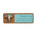 Search for longhorn return address labels Western