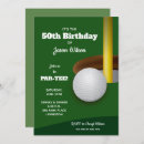 Search for golf party invitations Golfer