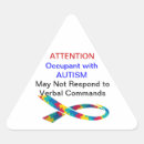 Recherche de triangulaire autocollants Attention