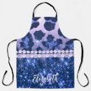 Search for blue leopard print aprons Girly
