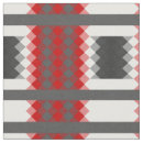 Search for red and gray fabric White