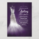 Search for purple and silver bridal shower invitations Bride