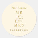 Search for luxury gold wedding stickers Simple