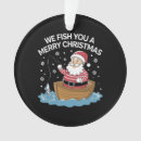 Search for fisherman ornaments Santa