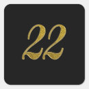 Search for twenty two stickers Gold