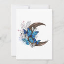 Search for blue butterfly note cards Illustration