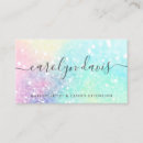 Search for iridescent business cards Elegant makeup artist