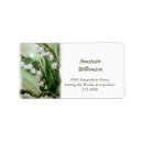 Search for lily of the valley return address labels Watercolor