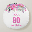 Search for 80th birthday pillows Floral