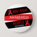 Search for hiv buttons Red