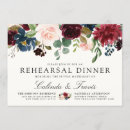 Search for burgundy rehearsal dinner invitations Red