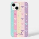 Search for pastel hearts iphone cases Minimal