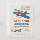 Search for vintage airplane invitations Party
