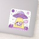 Search for alien humour stickers Purple
