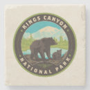 Recherche de national park dessous de verres Rétro