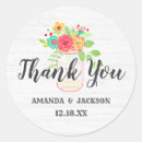 Search for rustic mason jar wedding stickers Thank you
