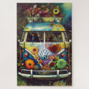 Search for hippy designs puzzles Vintage