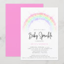 Recherche de rainbow baby invitations Petite fille