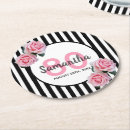 Search for black flowers coasters Black and white