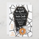 Search for skull bridal shower invitations Black and white