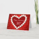 Search for pearl anniversary cards Thirtieth