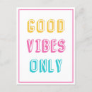 Search for good vibes postcards Retro