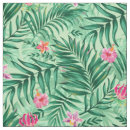 Search for tropical flowers fabric Pink