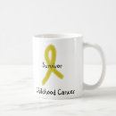 Search for gold ribbon mugs Childhood