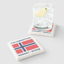 Recherche de drapeau norvégien dessous de verres Patriotique