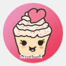 Search for valentines cupcake stickers Heart